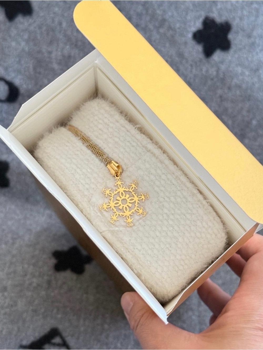 Chanel snowflake makeup bag